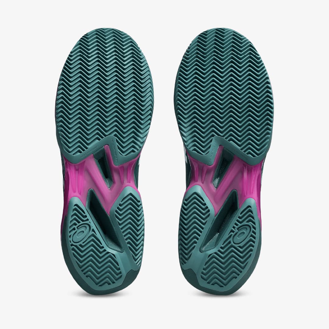 کفش تنیس مردانه اسیکس Asics SOLUTION SPEED FF 4 CLAY- سبز — تصویر ۴