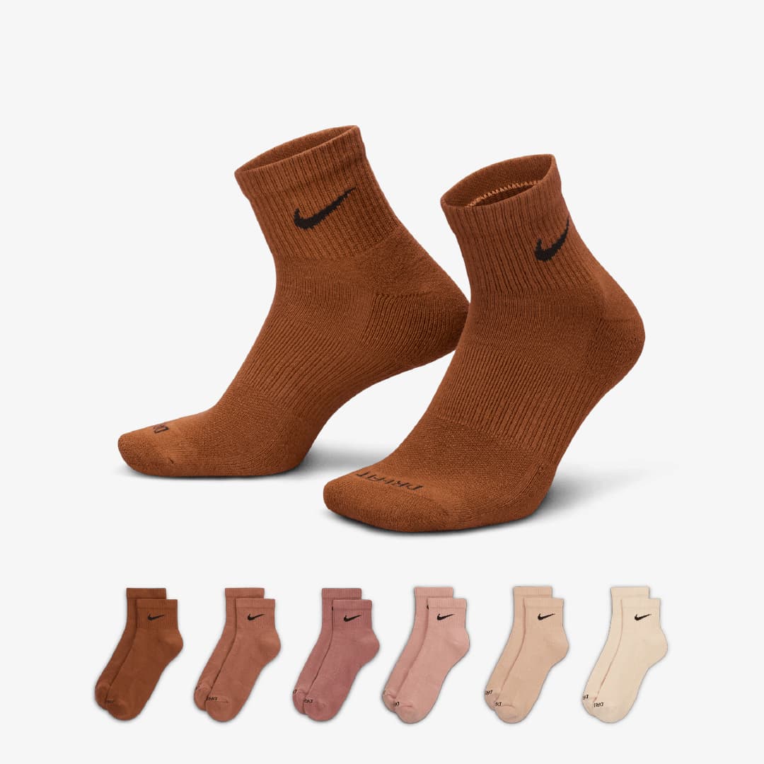 جوراب تنیس نایک Nike Everyday Plus Cushioned – پک شش تایی- چند رنگ