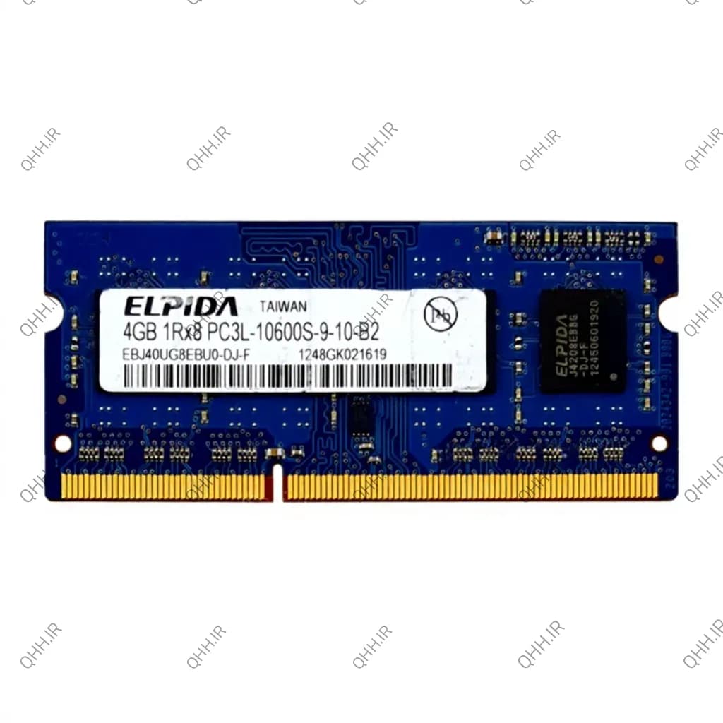 رم لپ تاپ 4 گیگ Elpida 4GB DDR3-PC3L 1333-10600MHz 1.35V