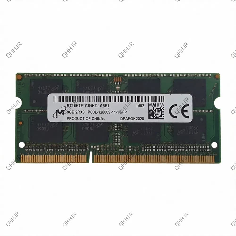 رم لپ تاپ 8 گیگ Micron Technology DDR3-PC3L-1600 -12800 MHZ 1.35V