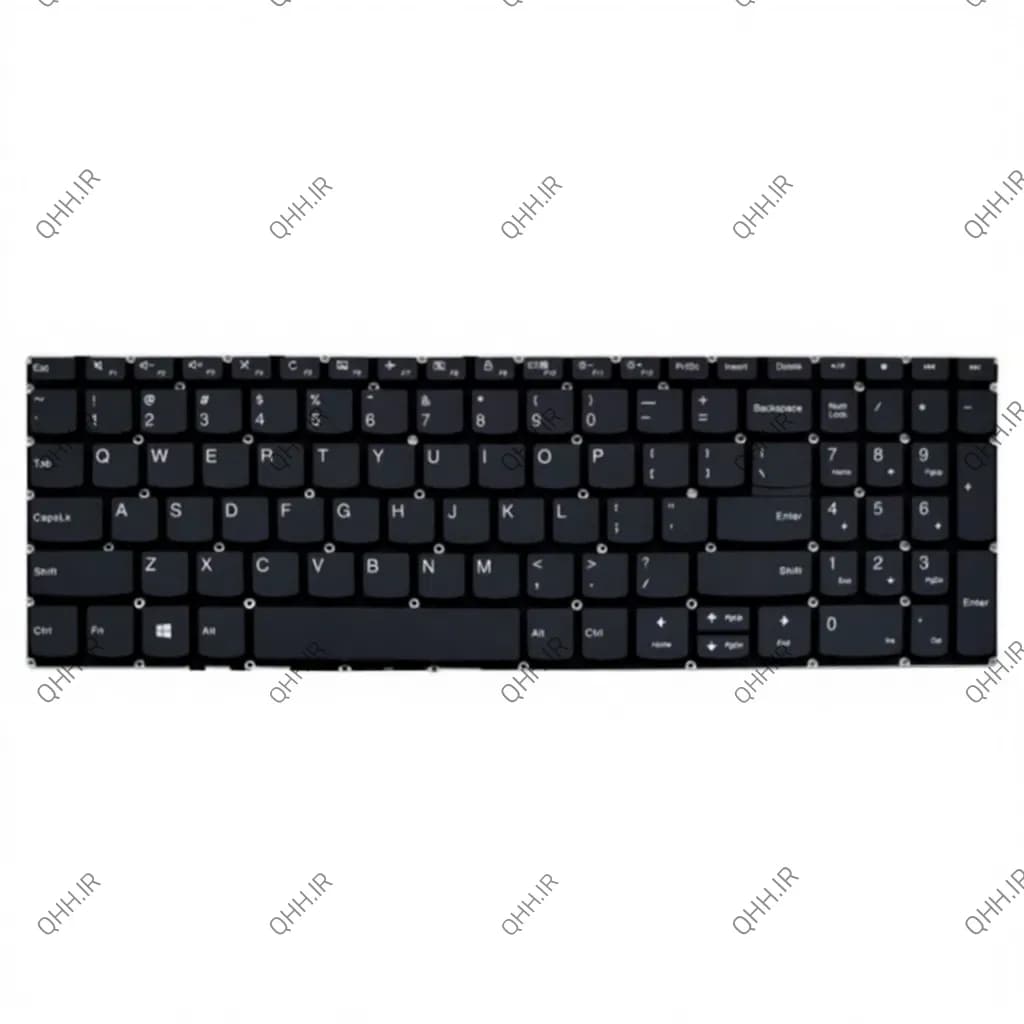 کیبرد لپ تاپ لنوو IdeaPad V130 مشکی-اینترکوچک بدون فریم — تصویر ۳