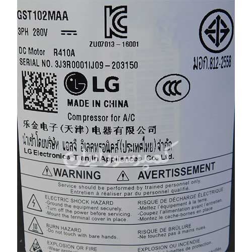 کمپرسور اینورتر 12000 الجی مدل GST102 — تصویر ۳