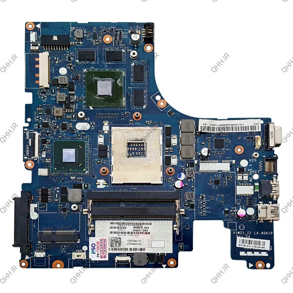 مادربرد لپ تاپ لنوو IdeaPad Z500_LA-9061P VGA-1GB گرافیک دار-تعمیری سوکت تبدیل درایو 16 پین