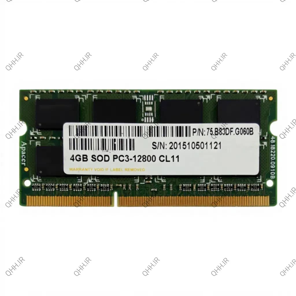 رم لپ تاپ 4 گیگ Apacer DDR3-1600-12800 MHz 1.5V