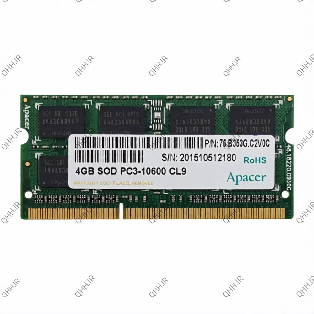 رم لپ تاپ 4 گیگ Apacer DDR3-1600-12800 MHz 1.5V — تصویر ۵