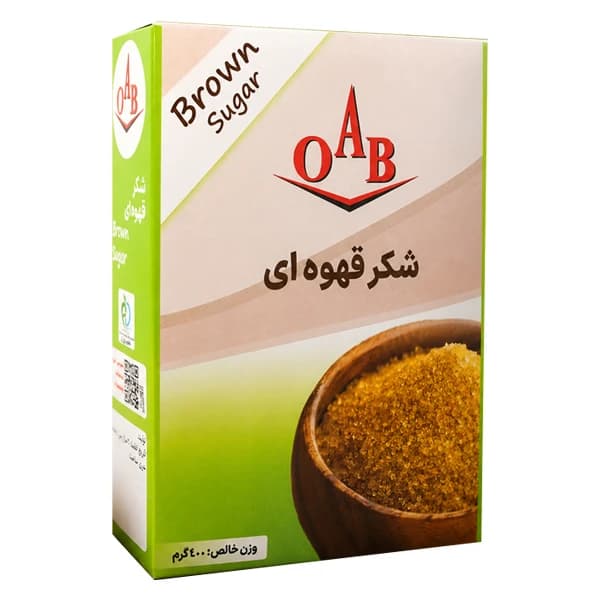 شکر قهوه ای 400 گرم OAB (پک 4 عددی) — تصویر ۲