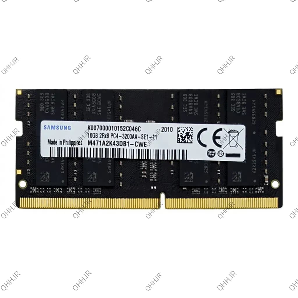 رم لپ تاپ 16 گیگ Samsung DDR4-3200 MHZ 1.2V