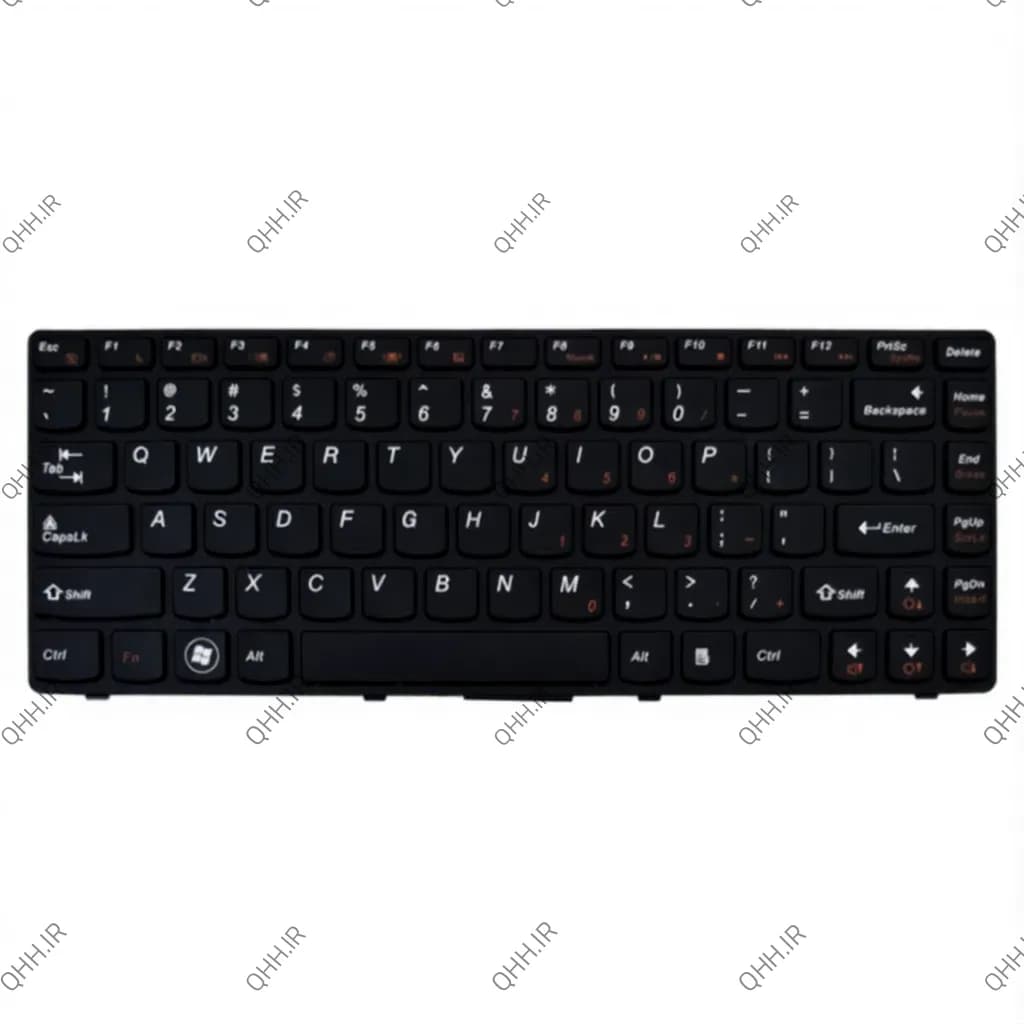 کیبرد لپ تاپ لنوو Ideapad G40-70 مشکی-با فریم — تصویر ۳