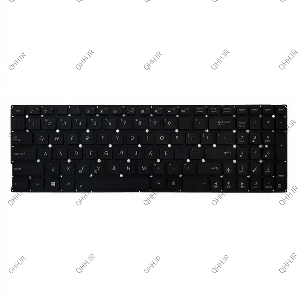 کیبرد لپ تاپ ایسوس VivoBook K556 مشکی-اینترکوچک بدون فریم — تصویر ۳