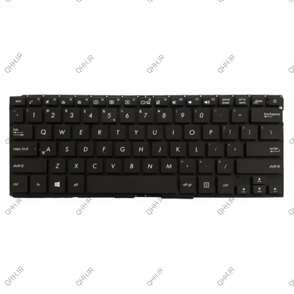 کیبرد لپ تاپ ایسوس ZenBook UX310 مشکی-اینترکوچک-بابک لایت-بدون فریم با کلید پاور — تصویر ۳