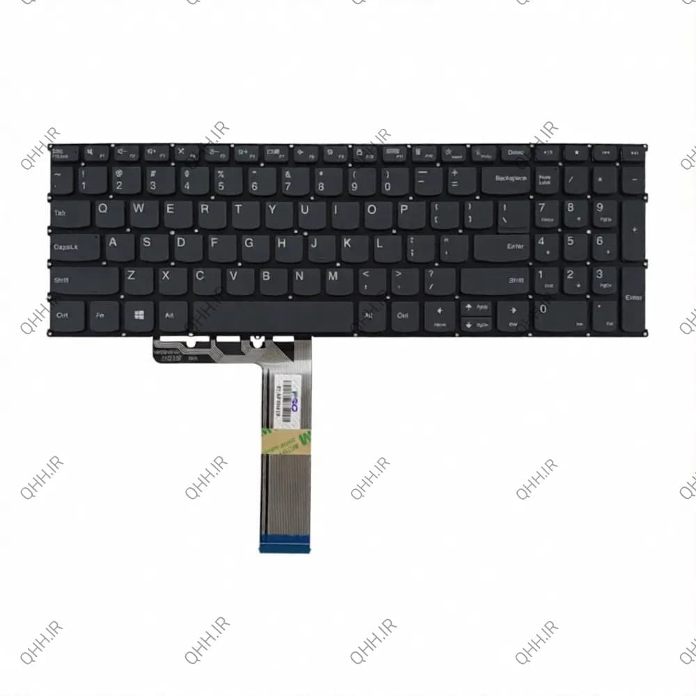 کیبرد لپ تاپ لنوو IdeaPad 5-15IL05_ThinkBook 15-G2 مشکی-اینترکوچک-بدون فریم — تصویر ۴