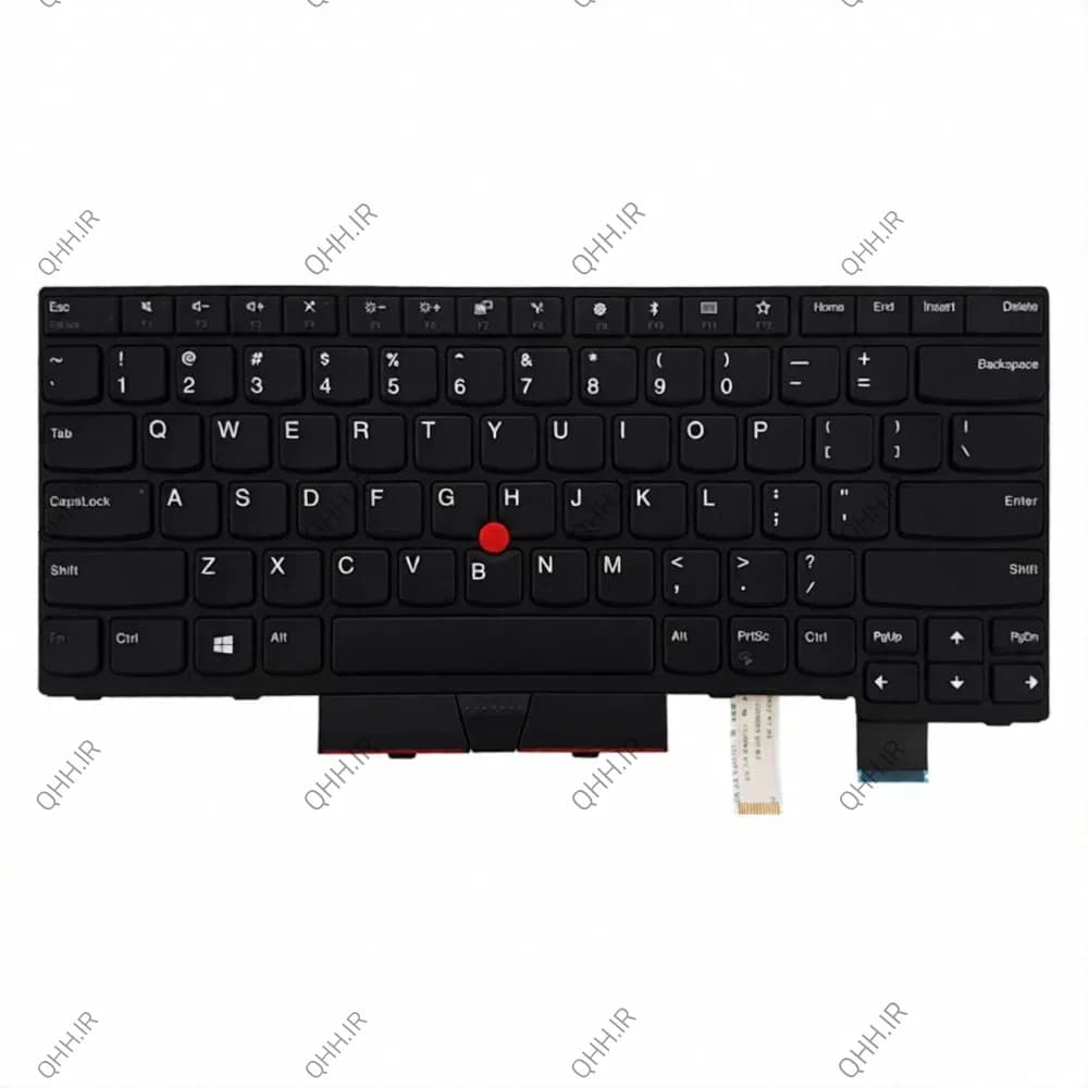 کیبرد لپ تاپ لنوو ThinkPad T470-T480 مشکی-با موس و فریم — تصویر ۵