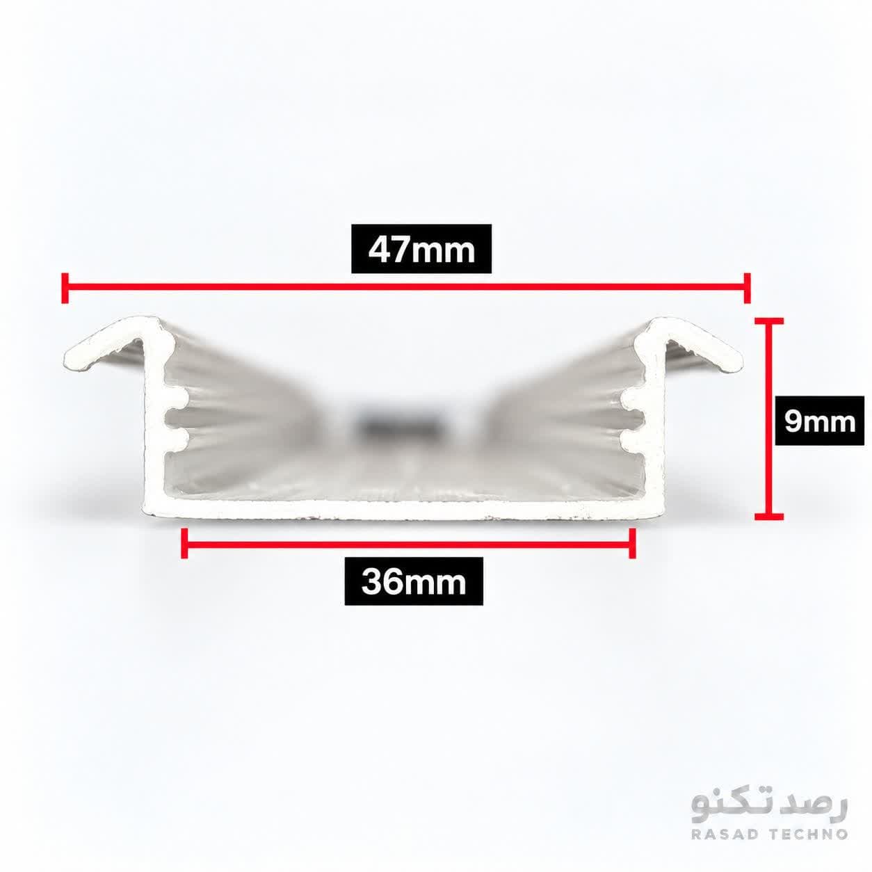 پروفیل چراغ خطی توکار لبه دار RT_35