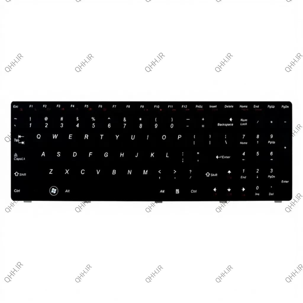 کیبرد لپ تاپ لنوو IdeaPad G500-G505 مشکی-با فریم — تصویر ۳
