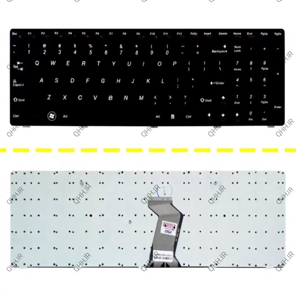 کیبرد لپ تاپ لنوو IdeaPad G500-G505 مشکی-با فریم — تصویر ۲