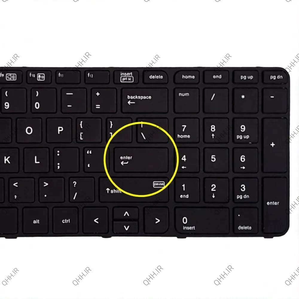 کیبرد لپ تاپ اچ پی Probook 450 G3 مشکی-اینترکوچک بافریم — تصویر ۸
