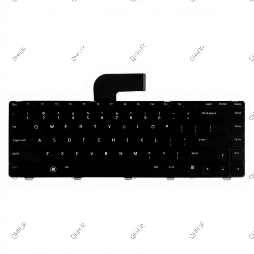 کیبرد لپ تاپ دل XPS L502-Inspiron 5040-5050 Latitude 3550 مشکی-با فریم — تصویر ۳