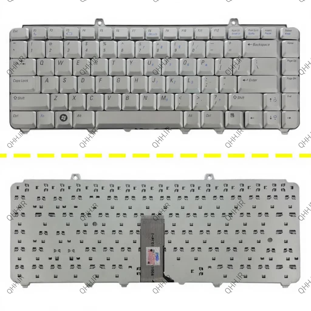 کیبرد لپ تاپ دل XPS 1330 Inspiron 1525 نقره ای