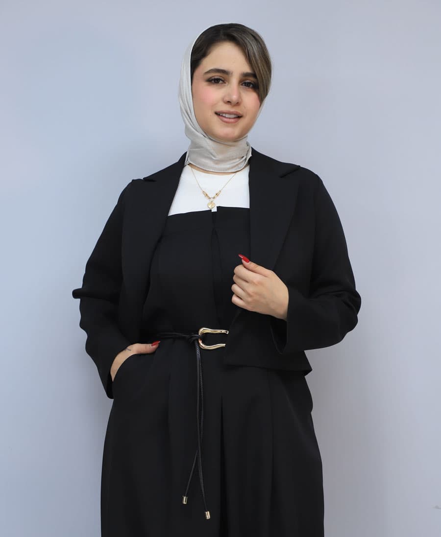 مجلسی | ست کت اورال کلارا کد 1042 – مشکی — تصویر ۲