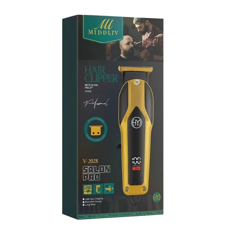 ماشین اصلاح موی سر و صورت شارژی میدلیو مدل v-2028 — تصویر ۲