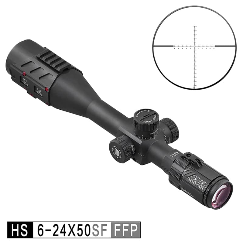 دوربین تفنگ دیسکاوری اچ اس 50*24-6 اس اف اف اف پی