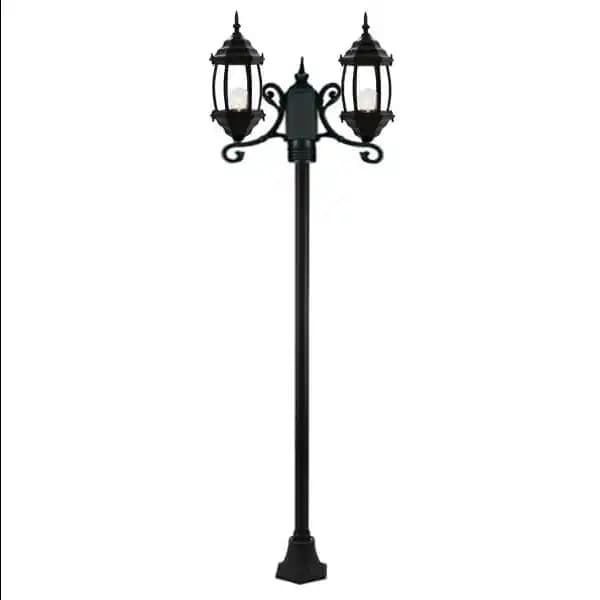 چراغ پارکی دو شعله 2.60 متری شفق مدل بینالود سهند 6084