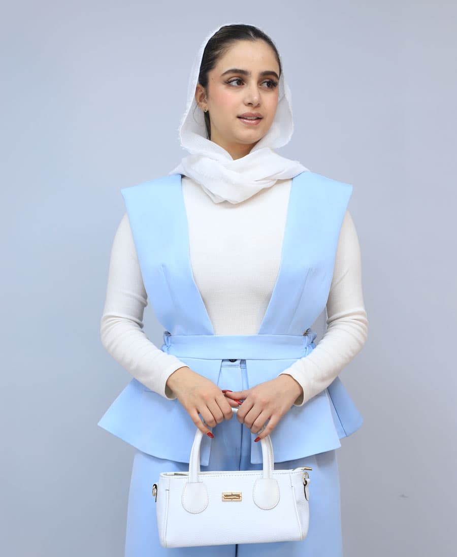 ست | مدل ست وست و شلوار عروسکی کد 1512 – آبی روشن — تصویر ۲