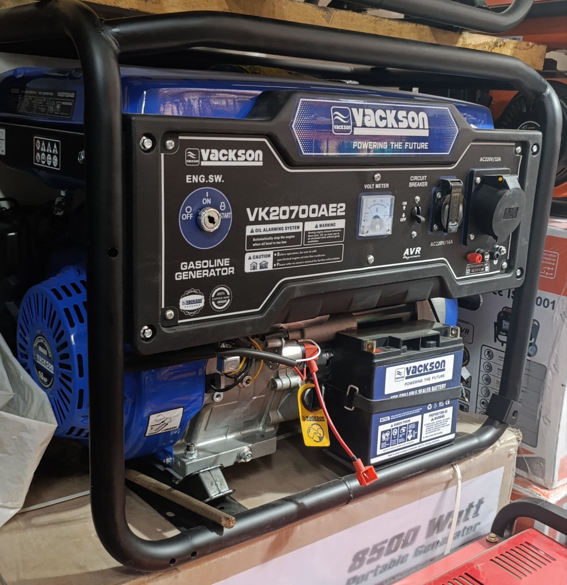 موتور برق بنزینی واکسون ظرفیت 10/5 کیلووات مدل VK21700AE2 چهارزمانه