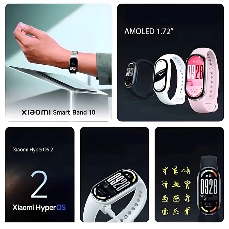 مچ بند هوشمند شیائومی مدل Mi band 10 گلوبال — تصویر ۶