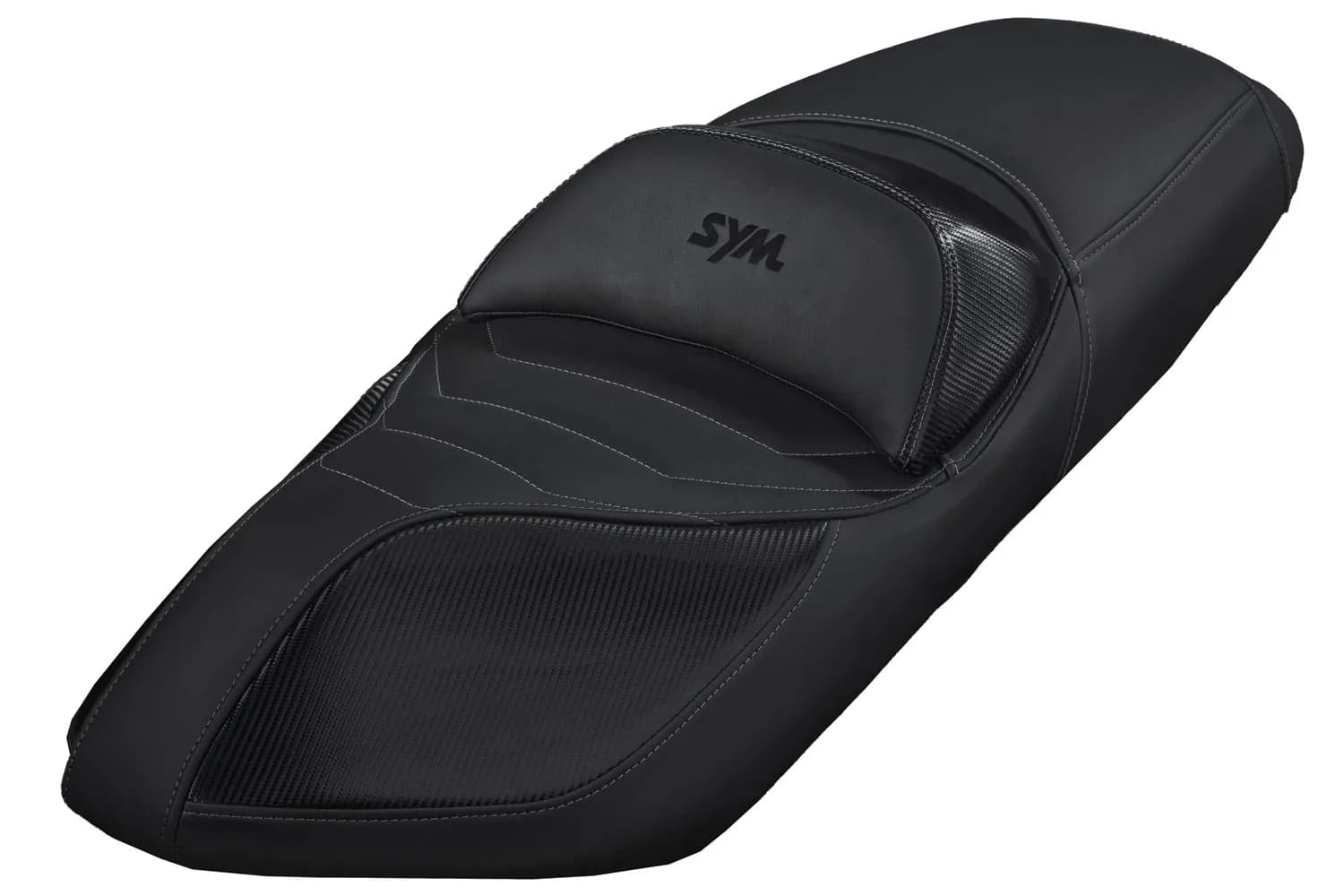 روکش زین موتورسیکلت SYM JX249 مدل CARBON (چرم طبیعی)