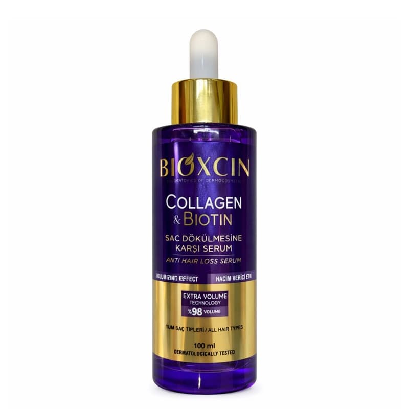 سرم ضد ریزش و حجم دهنده مو حاوی کلاژن و بیوتین Collagen & Biotin مناسب برای انواع مو حجم 100 میلی لیتر — تصویر ۵