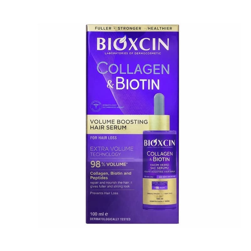 سرم ضد ریزش و حجم دهنده مو حاوی کلاژن و بیوتین Collagen & Biotin مناسب برای انواع مو حجم 100 میلی لیتر — تصویر ۶