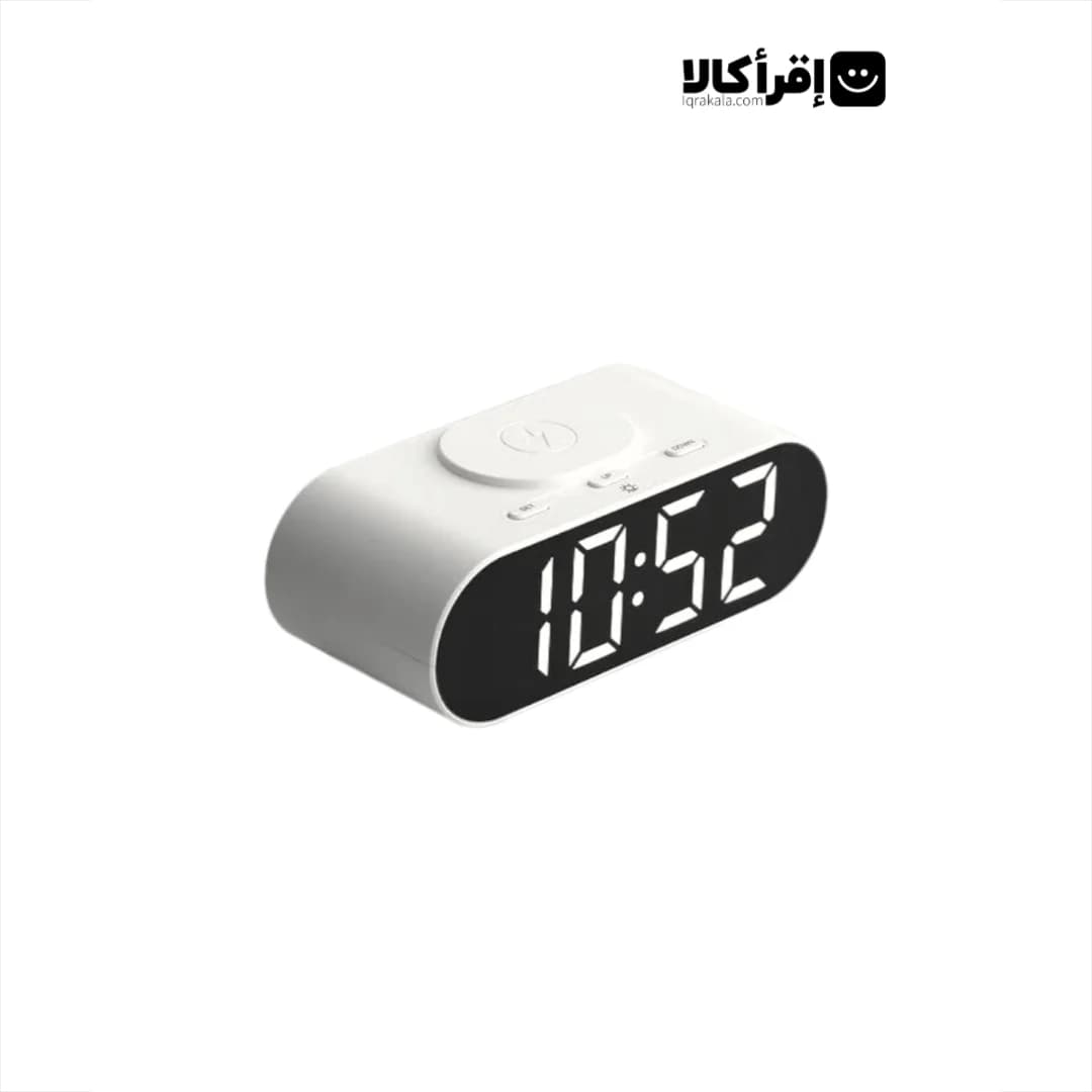 ساعت رومیزی دیجیتال با شارژر وایرلس