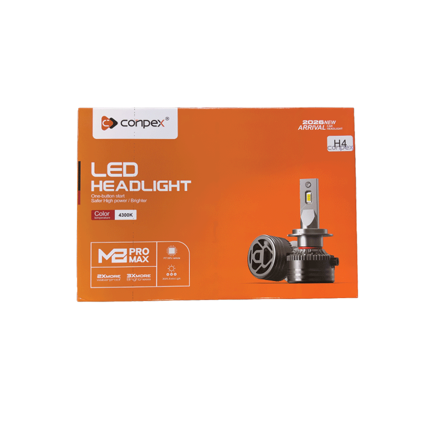 هدلایت 4300 کانپکس مدل M8 PRO MAX پایه H4با گارانتی6ماهه شرکت بی وان — تصویر ۵