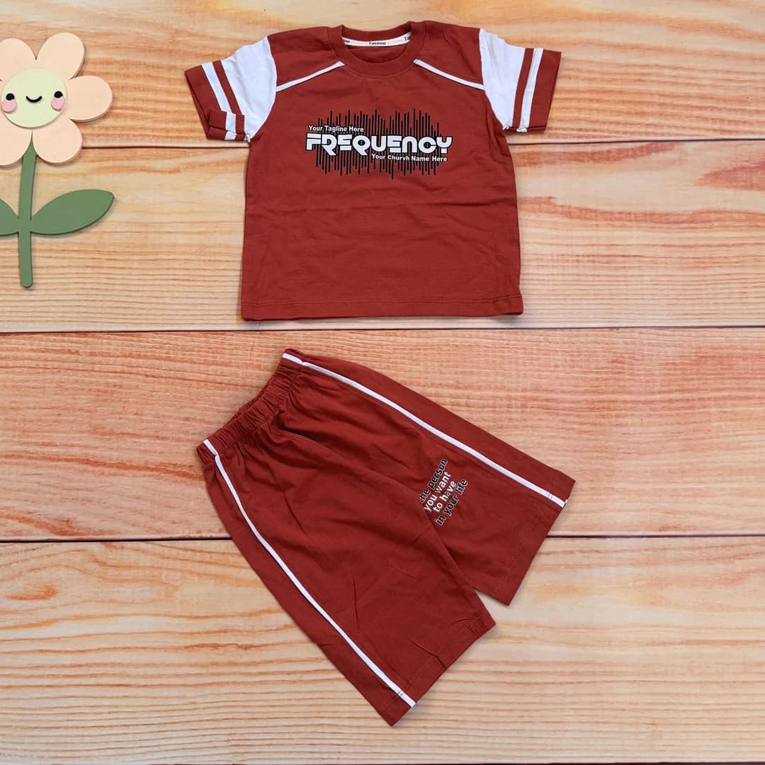 ست تیشرت شلوارک FREAUENOY بچه گانه — تصویر ۳