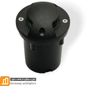 چراغ فرودگاهی دو طرفه 3وات دفنی با گردبر 75mm