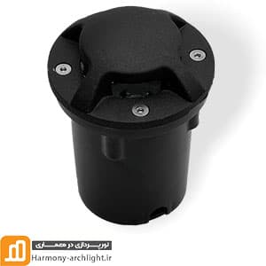 چراغ فرودگاهی چهار طرفه 3وات دفنی با گردبر 75mm