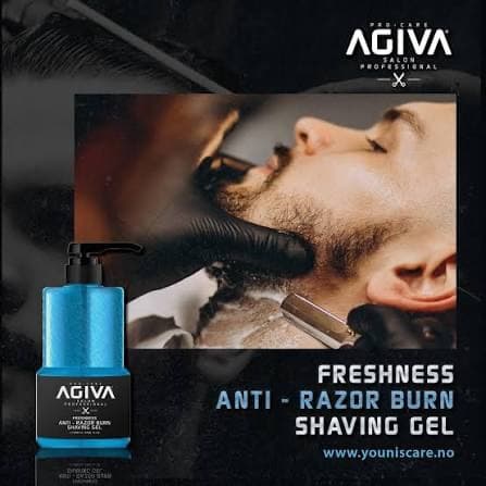 ژل اصلاح آگیوا Agiva مدل Freshness Anti-Razor Burn حجم 1000 میل — تصویر ۴