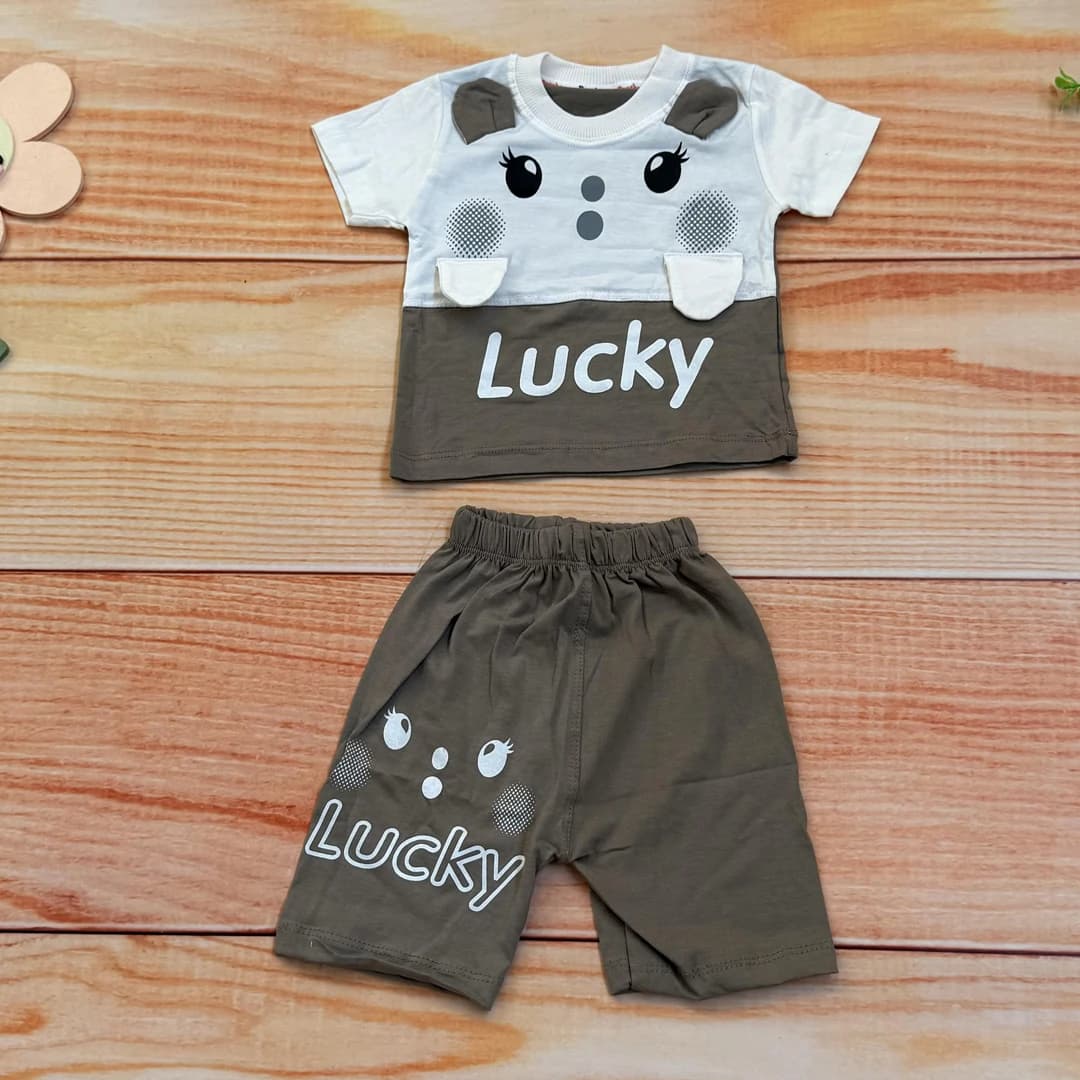 ست تیشرت شلوارک Lucky خرگوش دخترانه — تصویر ۴