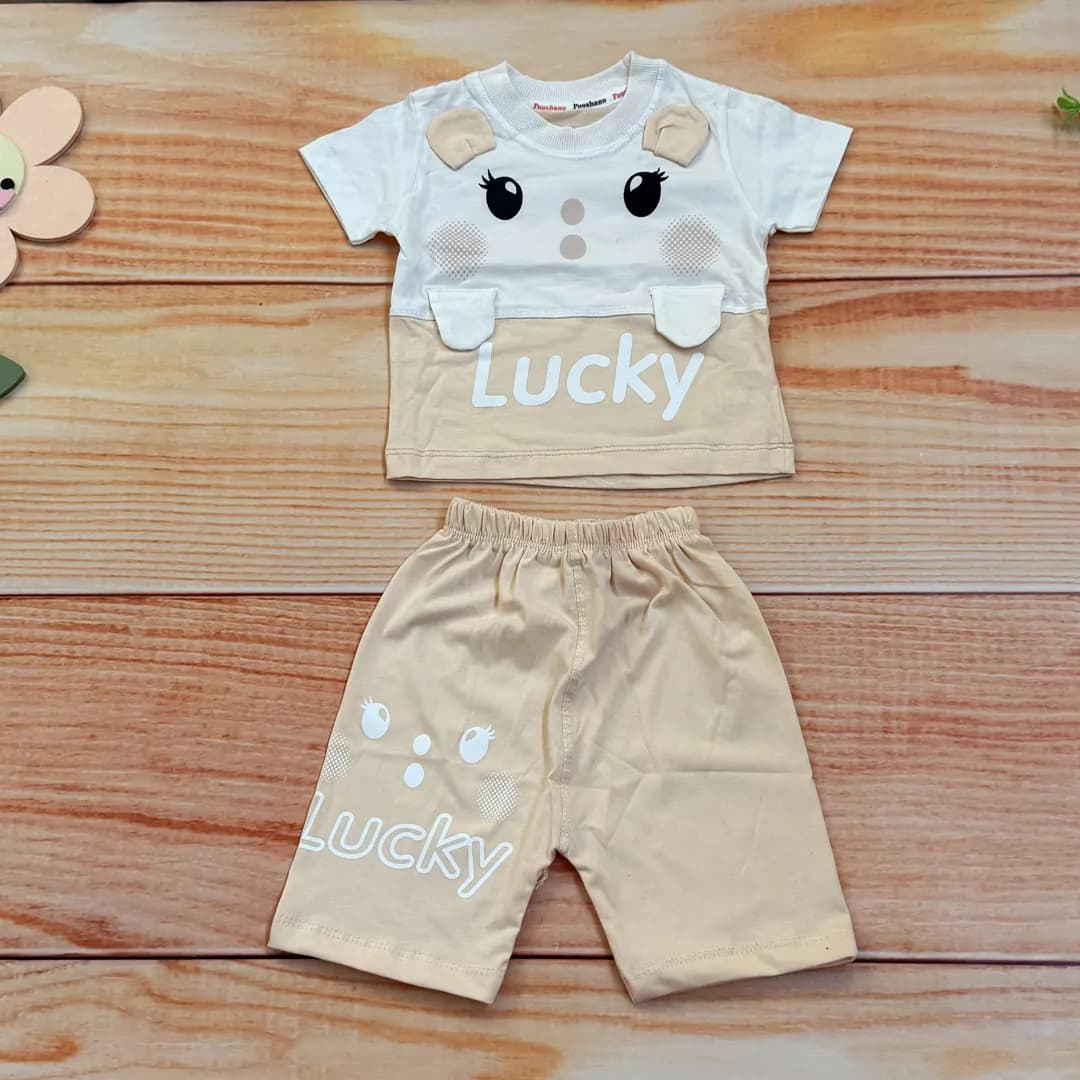 ست تیشرت شلوارک Lucky خرگوش دخترانه — تصویر ۲