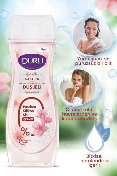 شامپو بدن(Duş jeli) دورو(DURU)مدل hydro pure — تصویر ۶