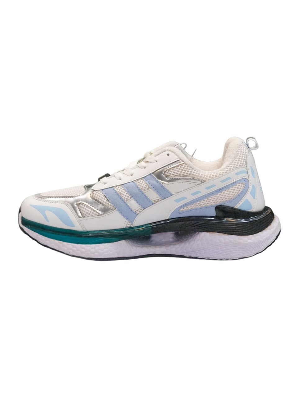 کفش کتونی پیاده روی طرح آدیداس سفید آبی — تصویر ۵