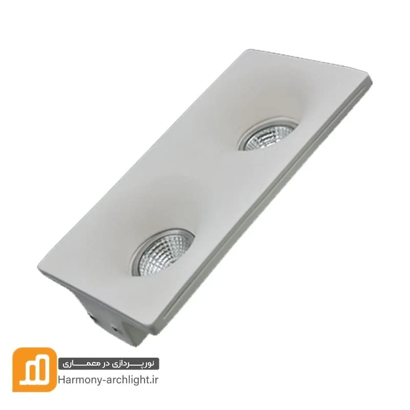 هالوژن گچی مستطیل 2 شعله توکار