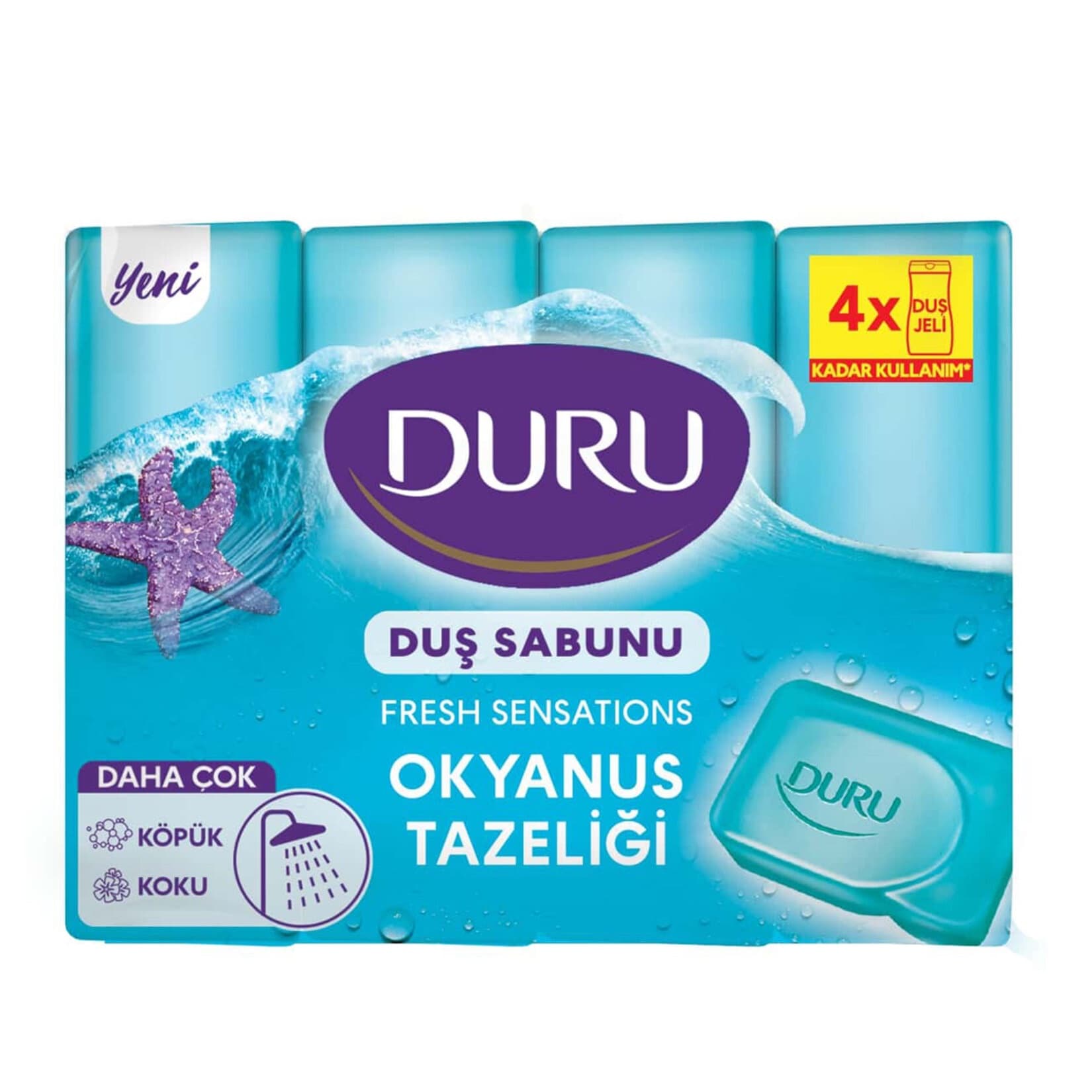 صابون شستشوی بدن دورو Duru بسته 4 عددی — تصویر ۵