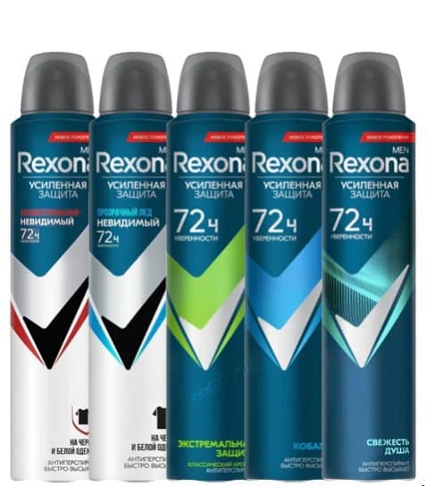 اسپری ضدتعریق مردانه رکسونا Rexona روسي حجم 200 ميلي ليتر