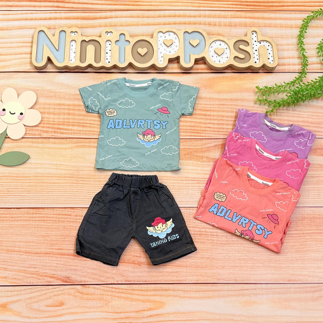 ست تیشرت شلوارک Baby Angel دخترانه