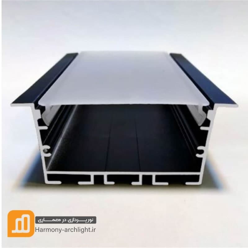 پروفیل چراغ خطی 4 ردیف توکار لبه دار کدPR-1219 — تصویر ۲