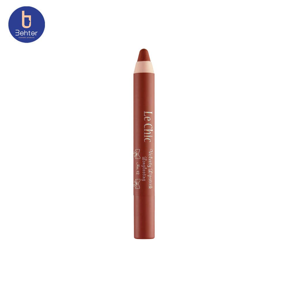 رژ لب مدادی لچیک شماره ۱۲ – رنگ نود بژ / بژ طبیعی — تصویر ۶