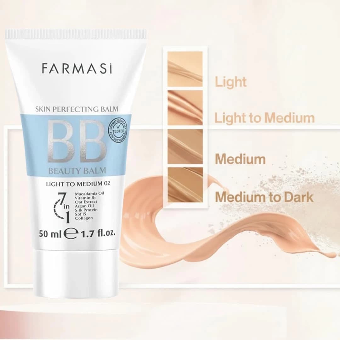 بي بي كرم شماره 02 LIGHT TO MEDIUM حجم 50 میلی لیتر — تصویر ۲