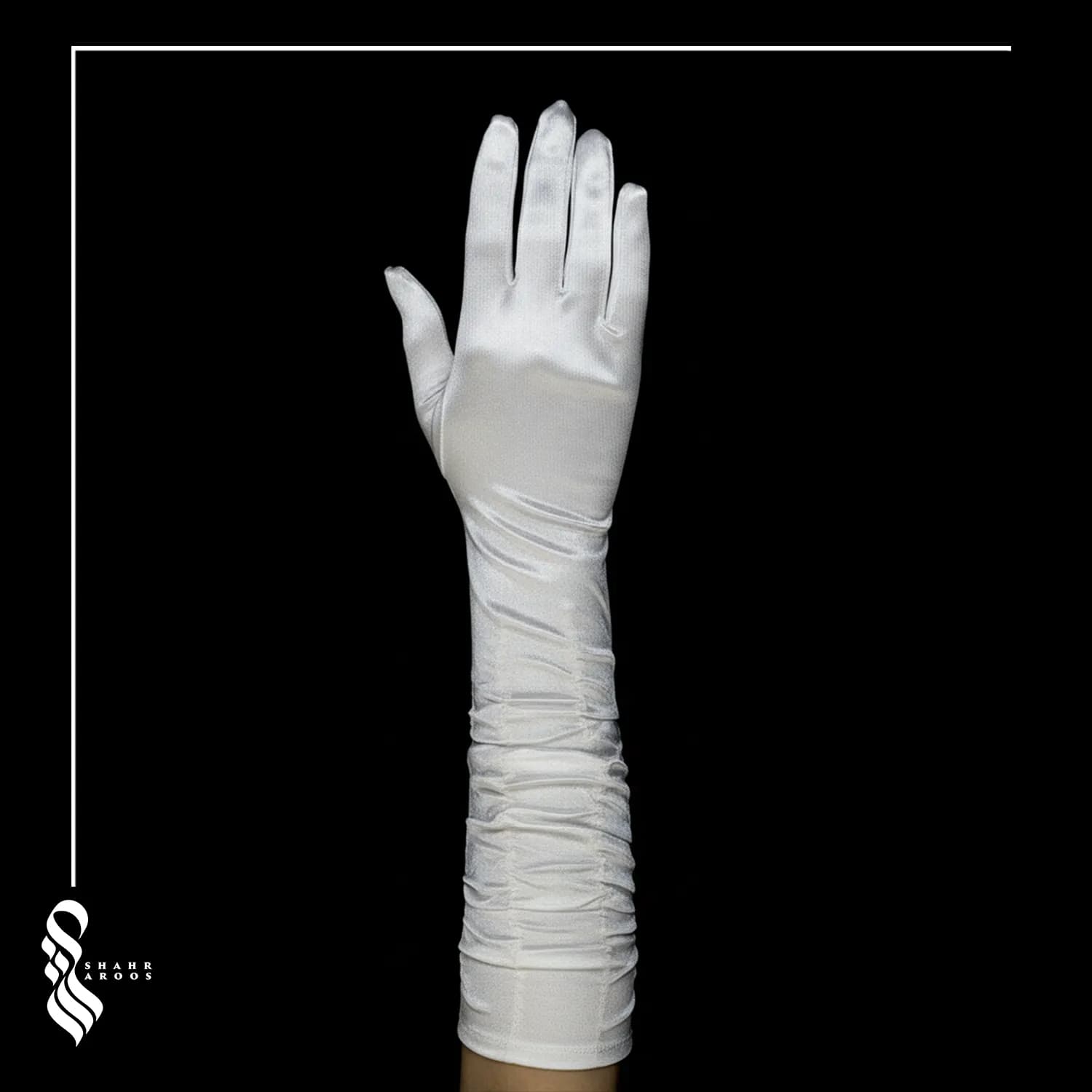 دستکش ساتن عروس کد 14